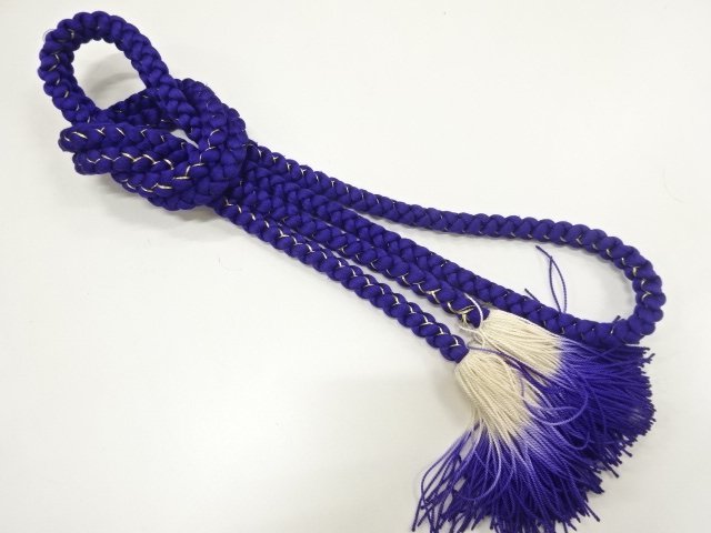JAPANESE KIMONO / HAND-TIED OBIJIME CORD